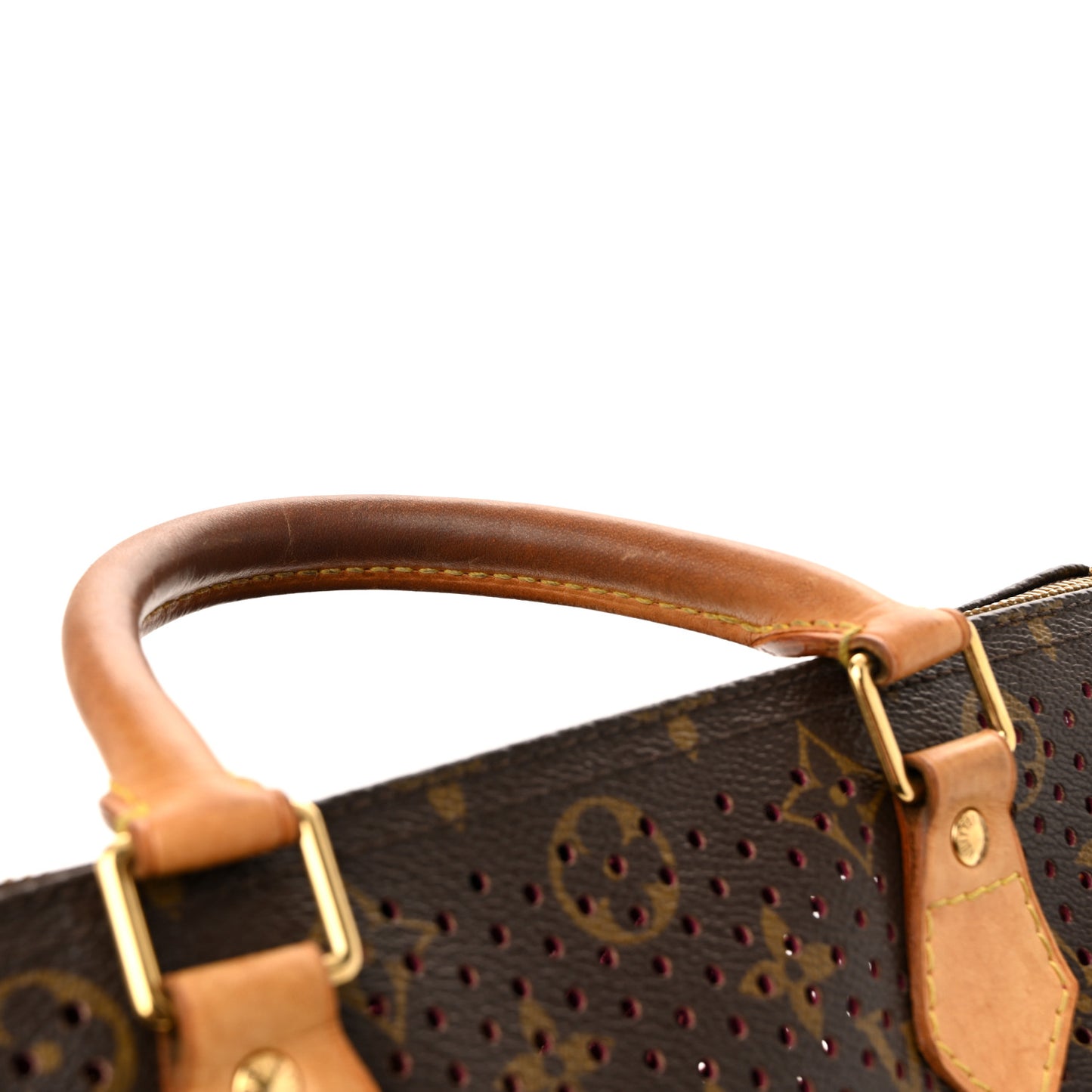 Monogram Perforated Speedy 30 Fuchsia