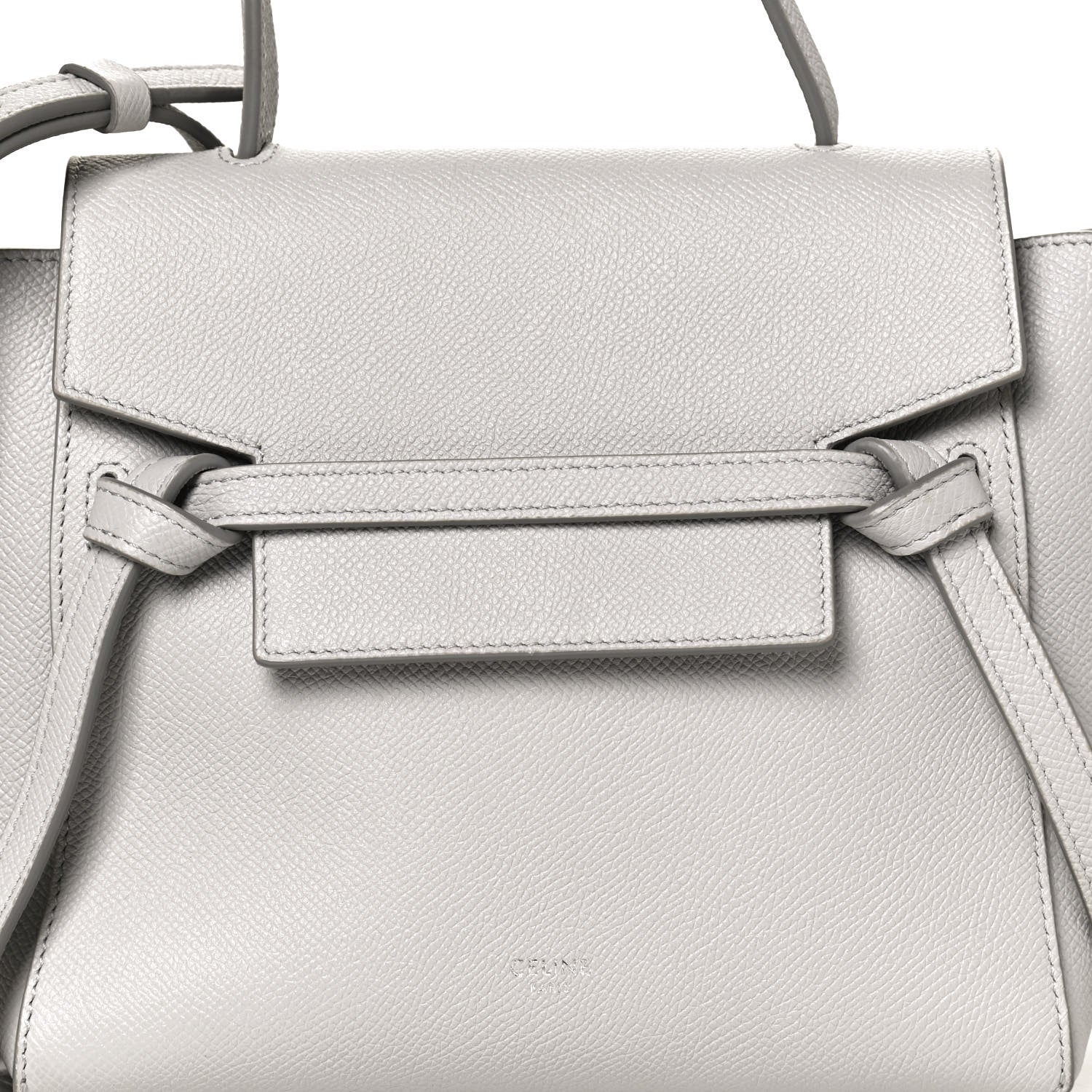 Celine Grained Calfskin Nano Belt Bag Cloud 8 of 12