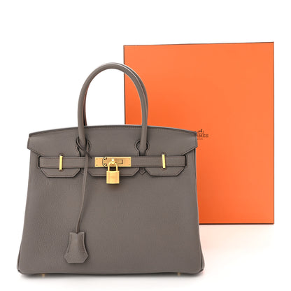 Hermes Togo Birkin 30 Etain 11 of 11