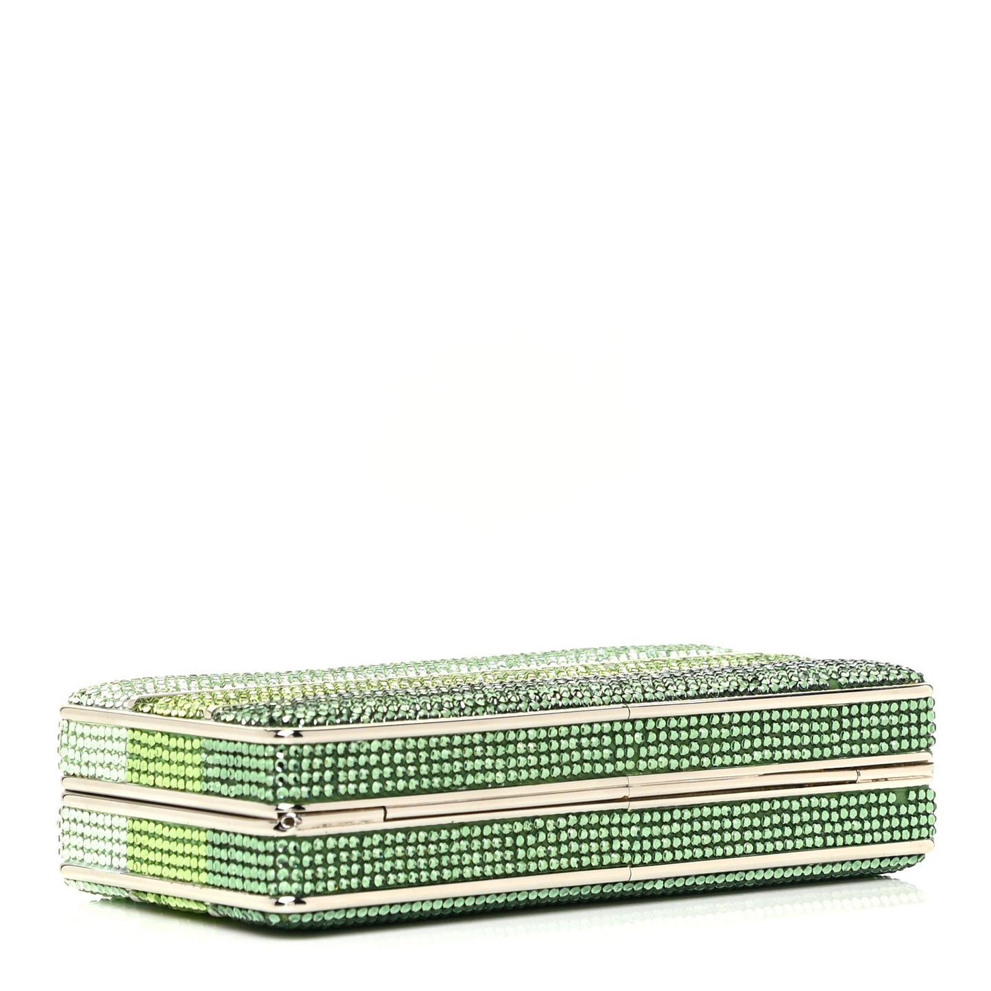 Swarovski Crystal Minaudiere Clutch Green