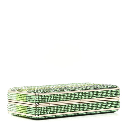 Judith Leiber Swarovski Crystal Minaudiere Clutch Green 3 of 8