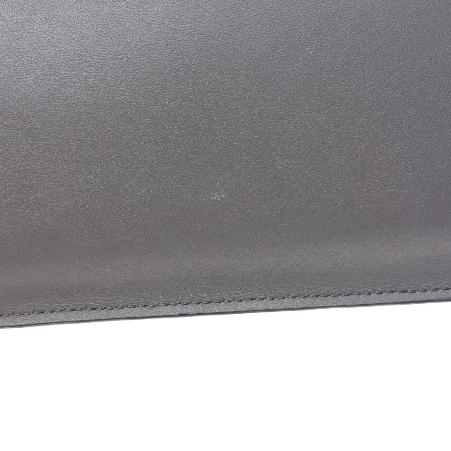 Calfskin Faces Pouch Grey