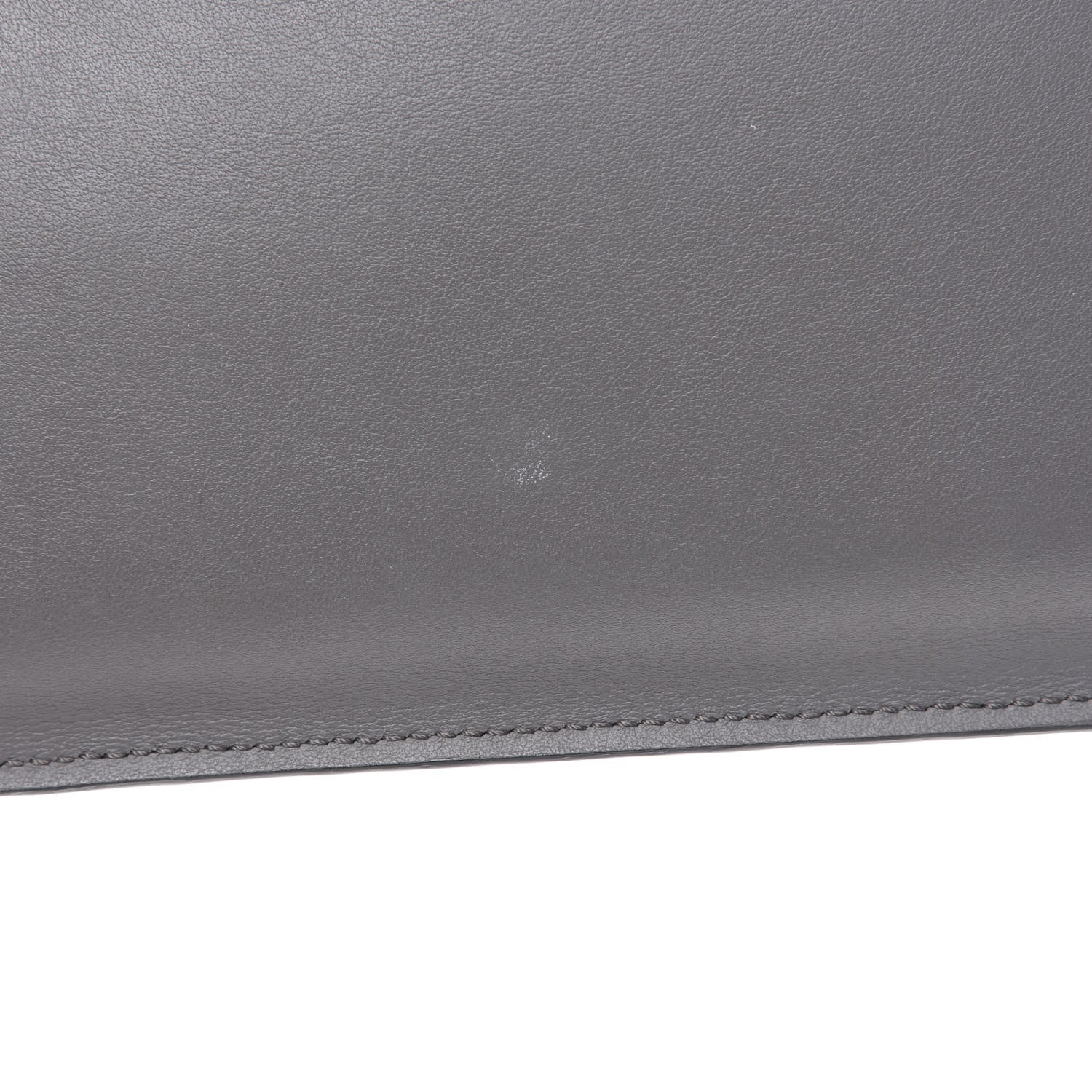 Fendi Calfskin Faces Pouch Grey 11 of 11