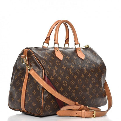 Louis Vuitton Monogram My LV Heritage Speedy Bandouliere 35 Bordeaux Black 4 of 17