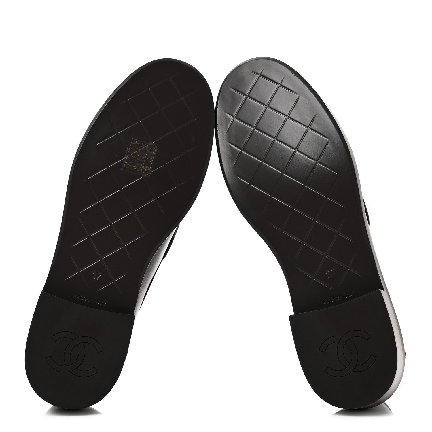 Chanel Lambskin Quilted CC Turnlock Loafers 37 Dark Brown 7 of 10