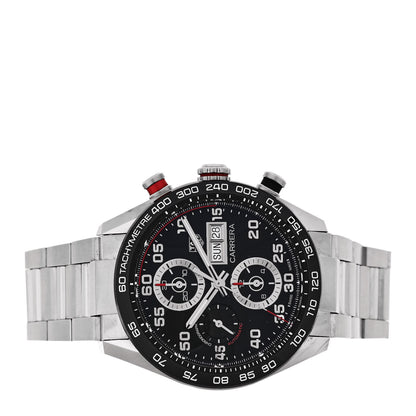 Tag Heuer Stainless Steel 44mm Carrera Chronograph Automatic Watch Black CBN2A1AA 2 of 4