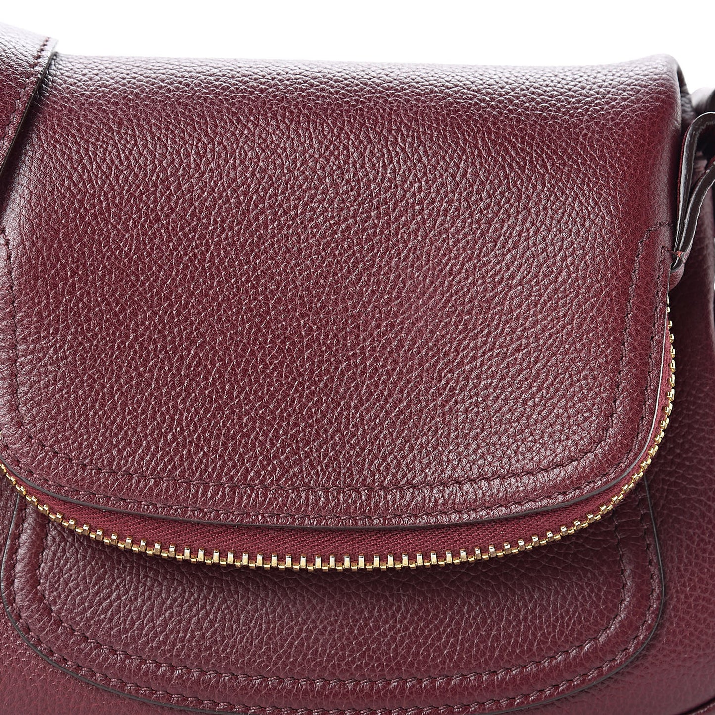 Calfskin Mini Jennifer Crossbody Bag Oxblood