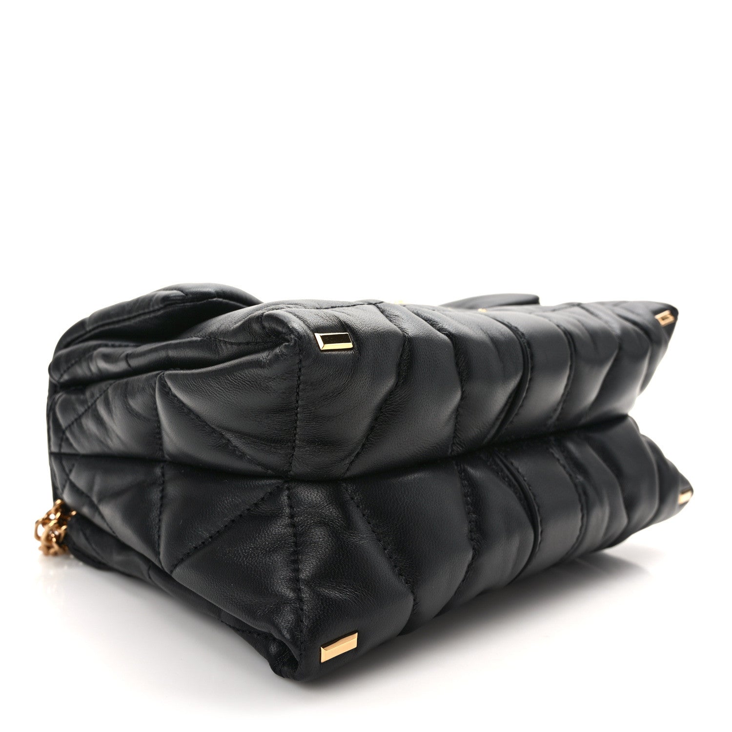 Versace Nappa Quilted Kleio Shoulder Bag Black 4 of 11