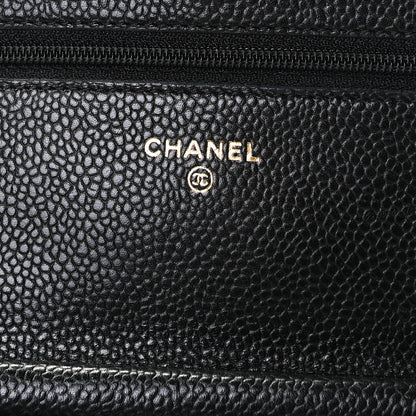 Chanel Caviar Quilted Wallet On Chain WOC Black 7 of 9