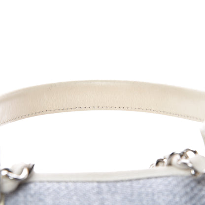Chanel Woven Straw Large Deauville Tote Blue 12 of 14