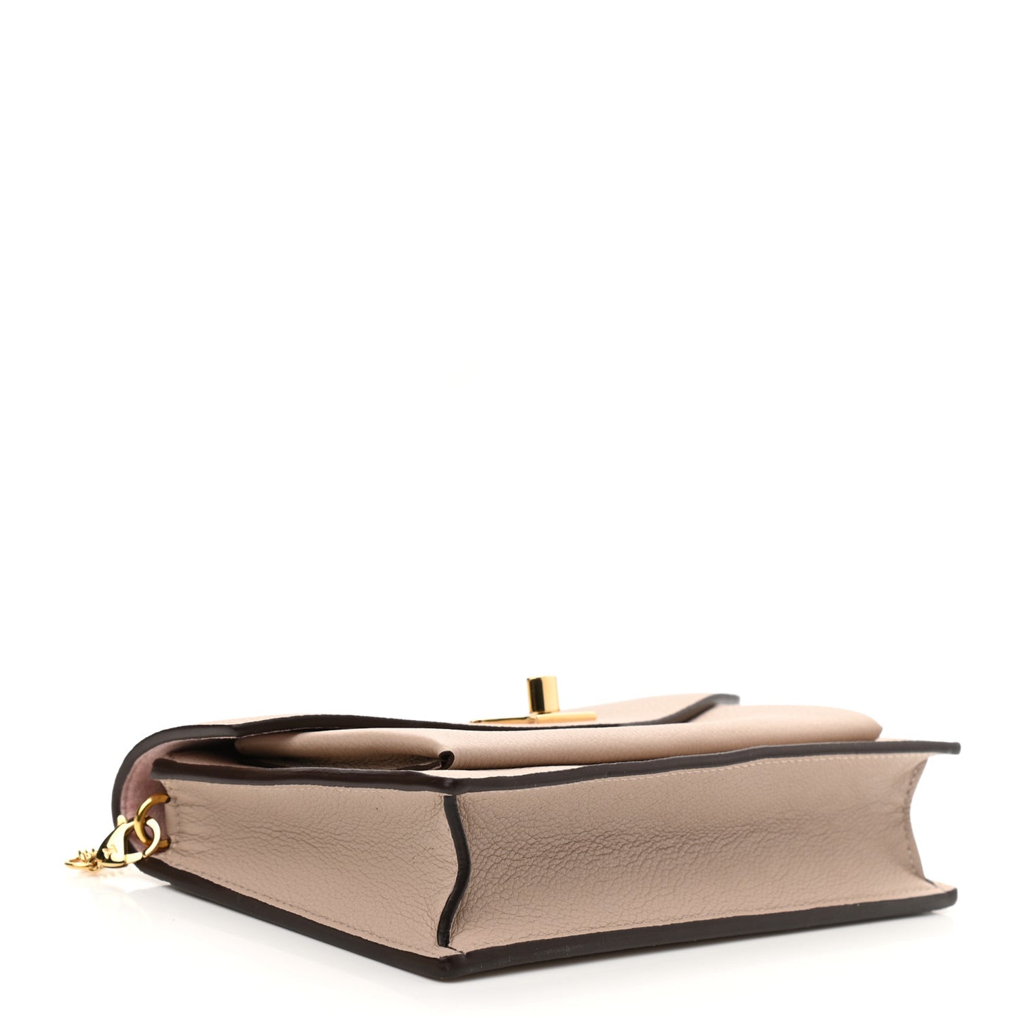 Soft Calfskin My Lockme Chain Pochette Greige