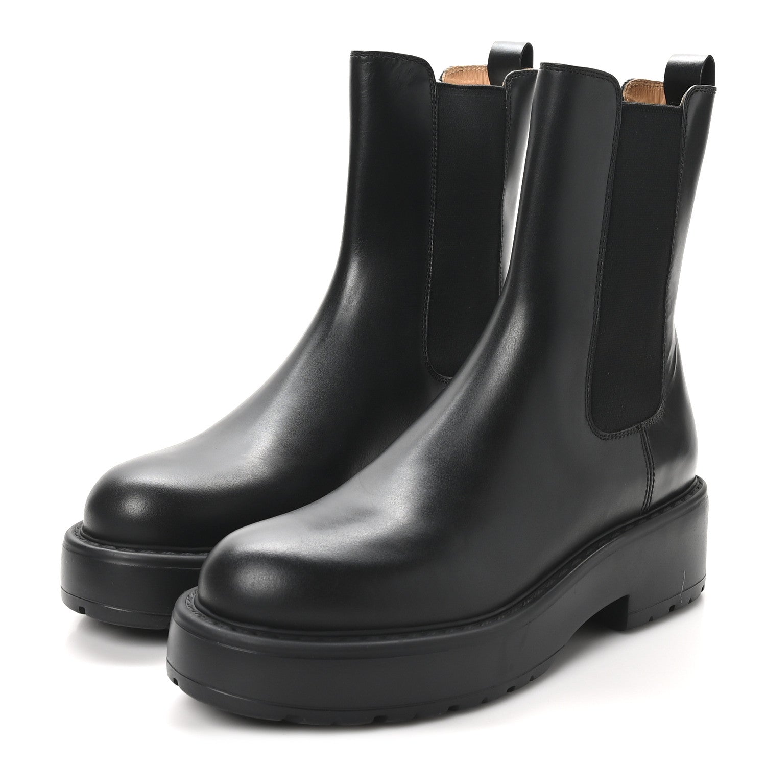 Miu Miu Vitello Chelsea Boots 39.5 Black 4 of 8