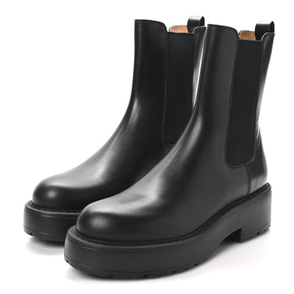 Miu Miu Vitello Chelsea Boots 39.5 Black 4 of 8
