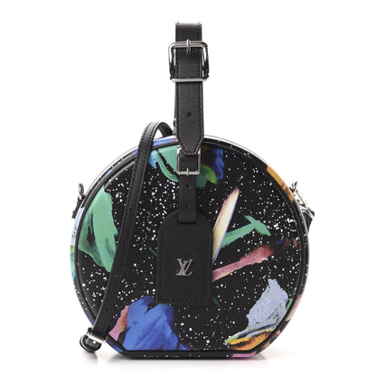 Louis Vuitton Calfskin Splash Print Petite Boite Chapeau Black 1 of 10