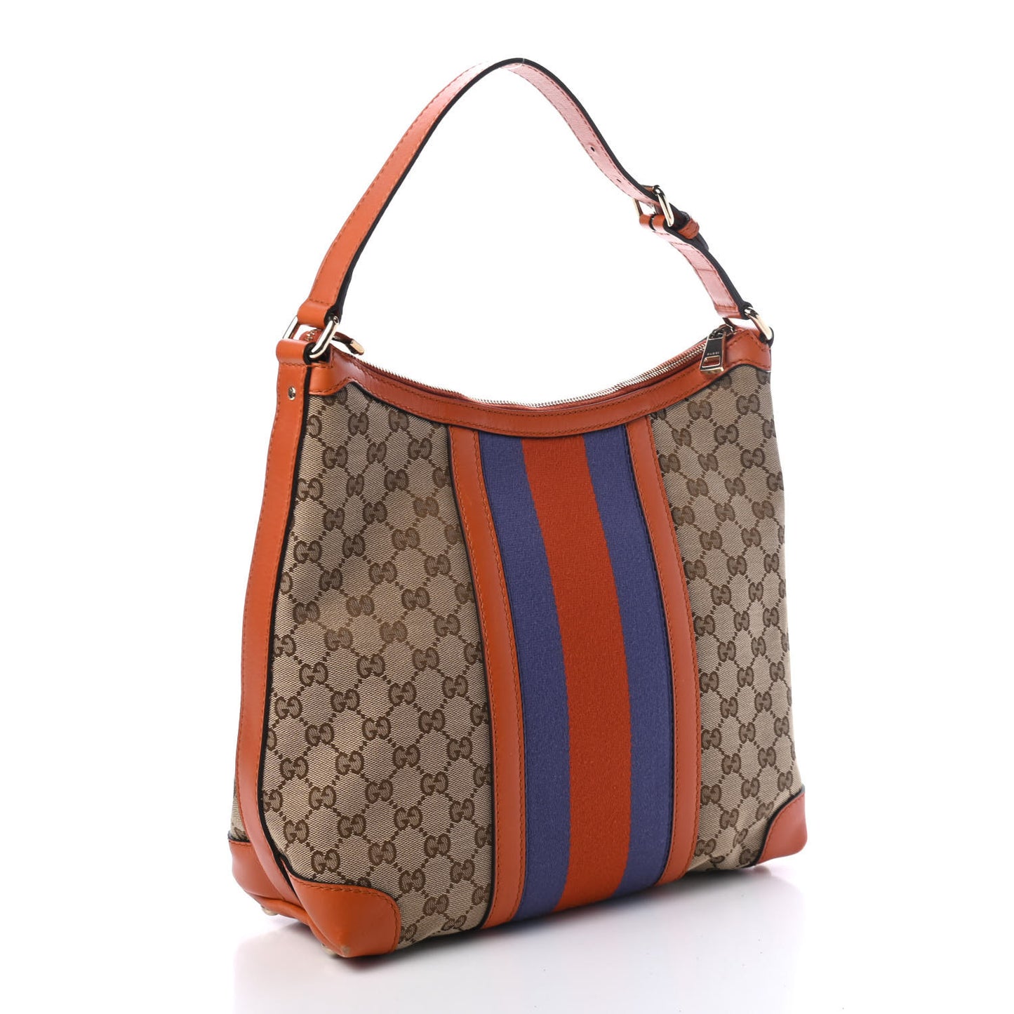 Monogram Vintage Web Medium Hobo Orange