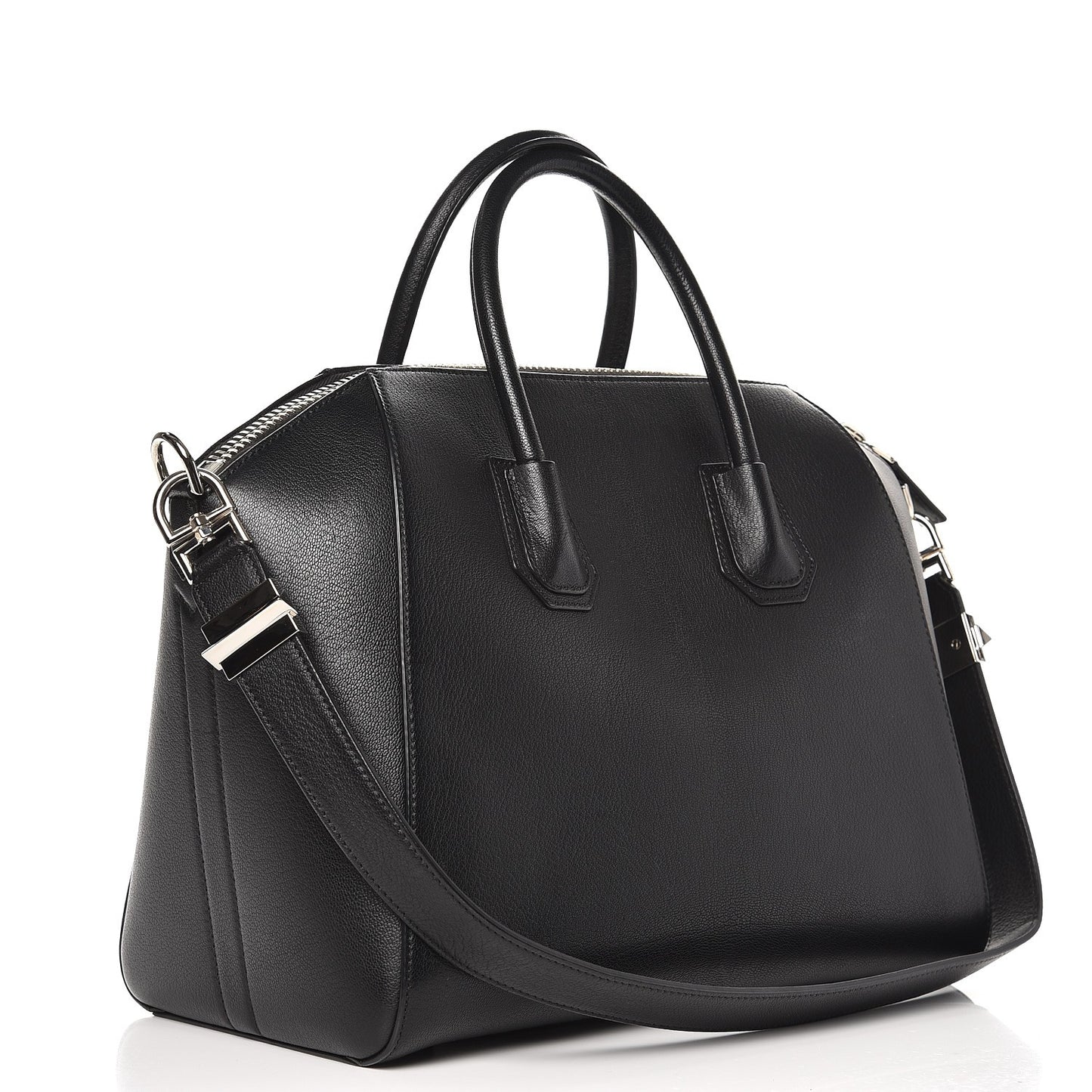 Sugar Goatskin Medium Antigona Black
