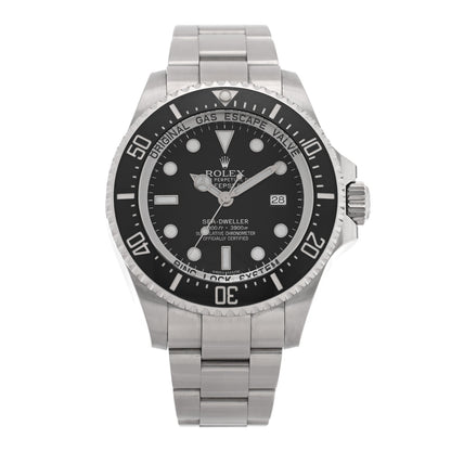 Rolex Stainless Steel 44mm Oyster Perpetual Date Sea-Dweller Deepsea Watch Black 116660 1 of 4