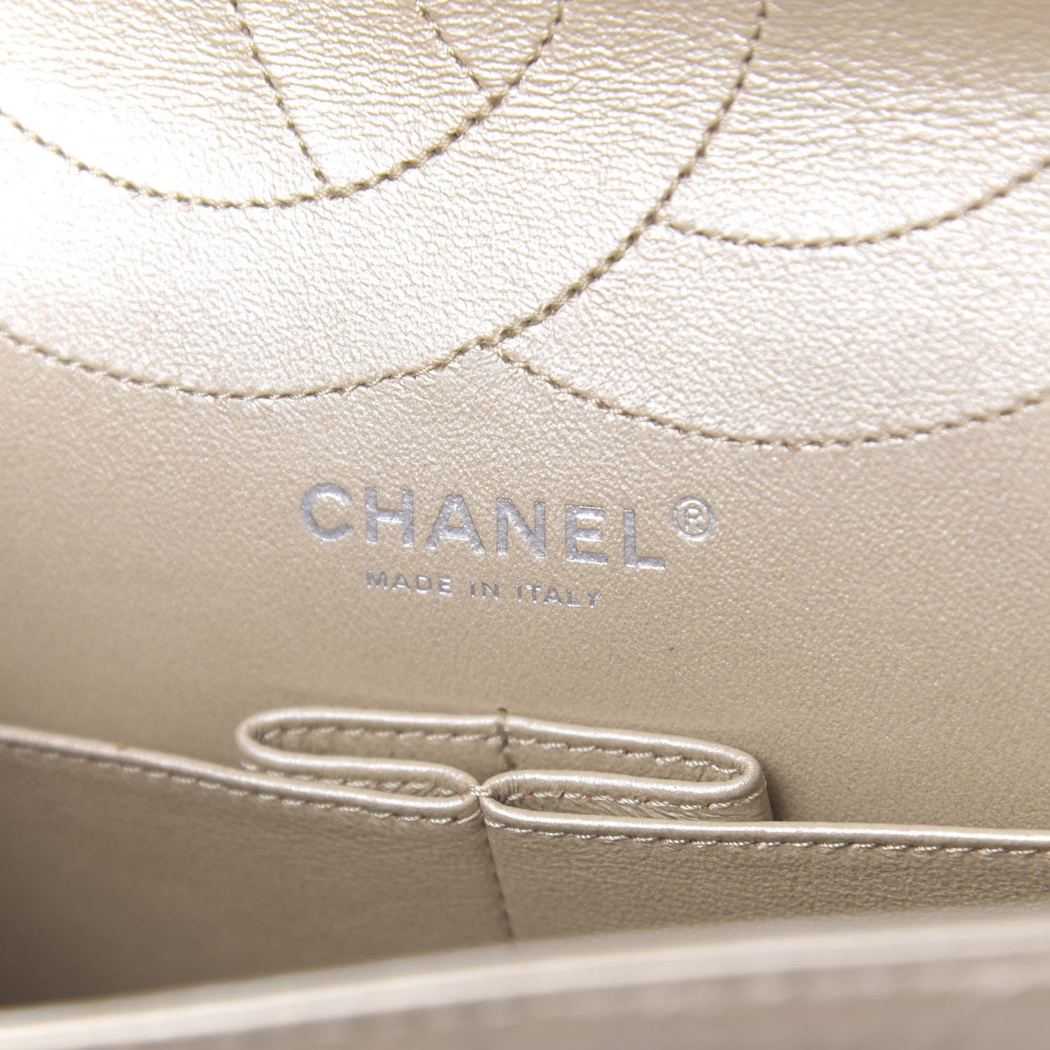 Chanel Metallic Aged Calfskin Quilted 2.55 Reissue 227 Flap Light Gold 6 of 10