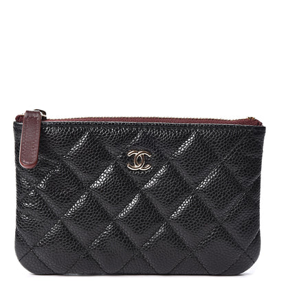 Chanel Caviar Quilted Small Cosmetic Case Black 1 of 9