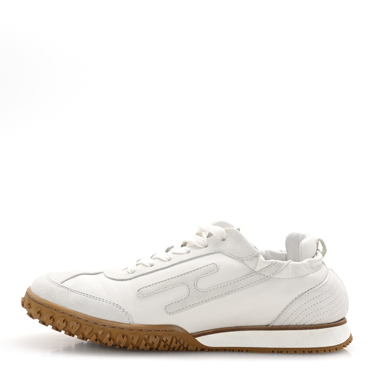 Hermes Nappa Suede Goatskin Jet Sneakers 38 White 1 of 10
