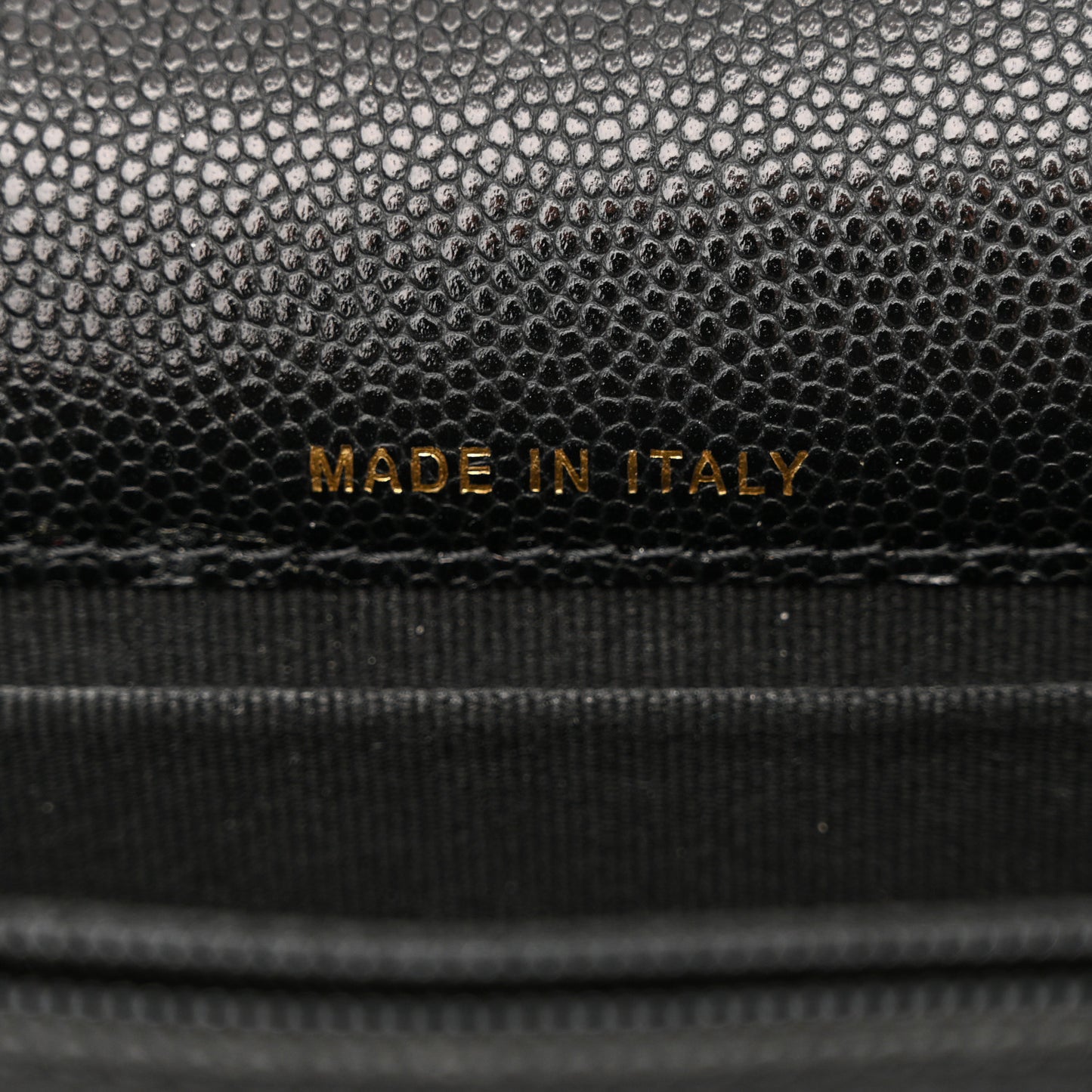 Caviar Quilted Coco First Phone Holder With Chain Black