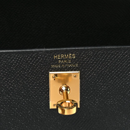 Hermes Epsom Kelly Sellier 25 Black 6 of 11