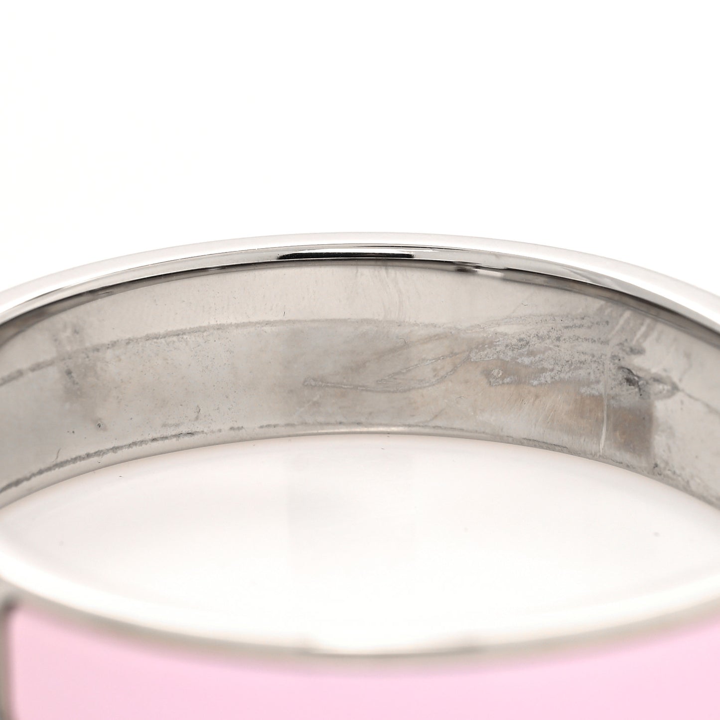 Enamel Narrow Clic Clac H Bracelet PM Rose Dragee