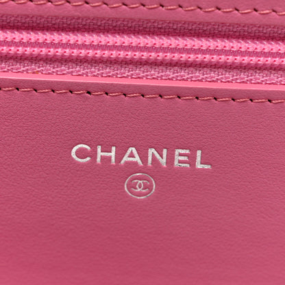 Chanel Aged Calfskin Quilted Gabrielle Wallet On Chain WOC Pink 6 of 11