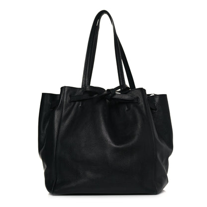 Celine Soft Grained Calfskin Small Belt Cabas Phantom Black 1 of 18