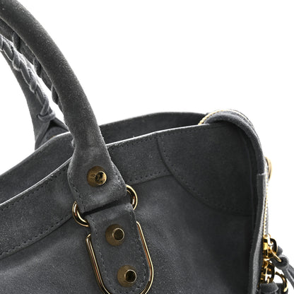 Balenciaga Suede Gold Metallic Edge Hardware City Gris Plomb 14 of 15