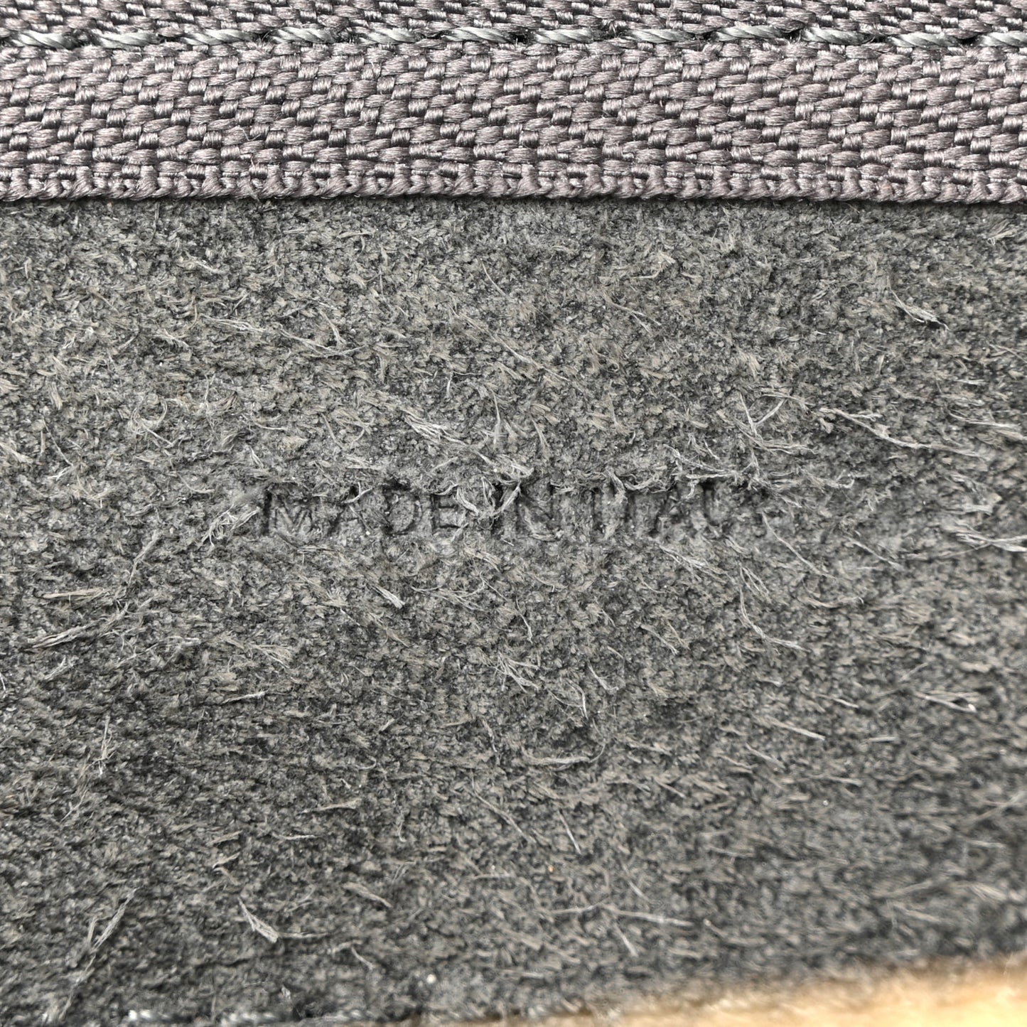 Grained Calfskin Nano Belt Bag Grey