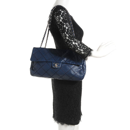 Chanel Calfskin Ultimate Stitch Flap Blue 2 of 8