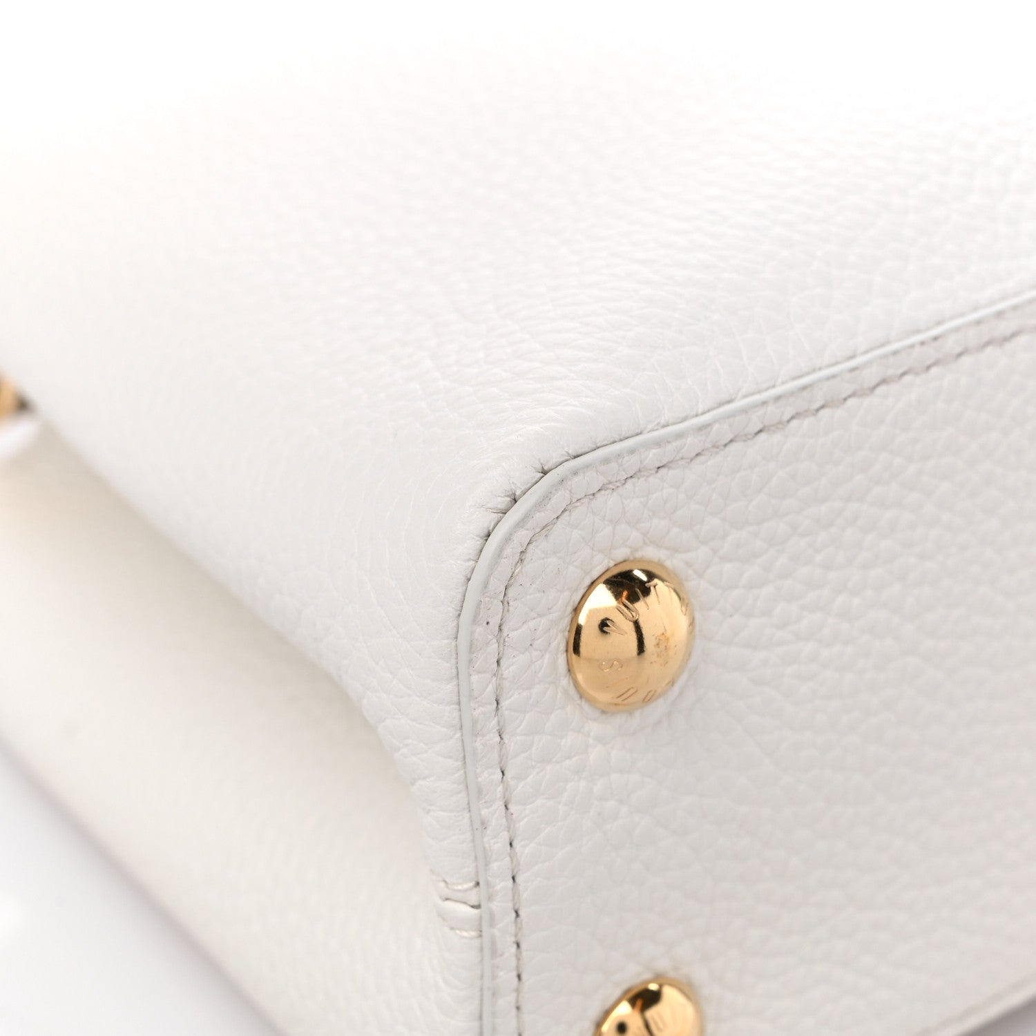 Louis Vuitton Taurillon Capucines BB Snow 7 of 10