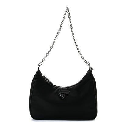 Prada Nylon Re-Edition 2005 Shoulder Bag Black 5 of 10