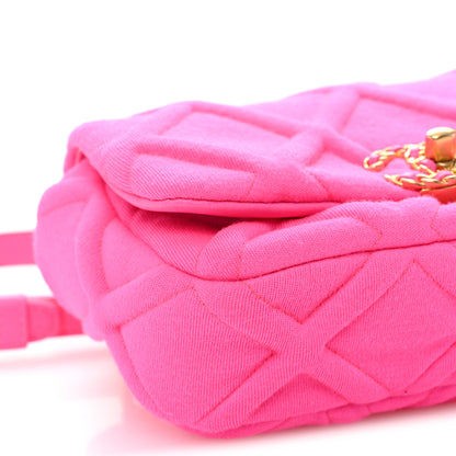 Chanel Jersey Quilted Chanel 19 Waist Bag Pink 9 of 10