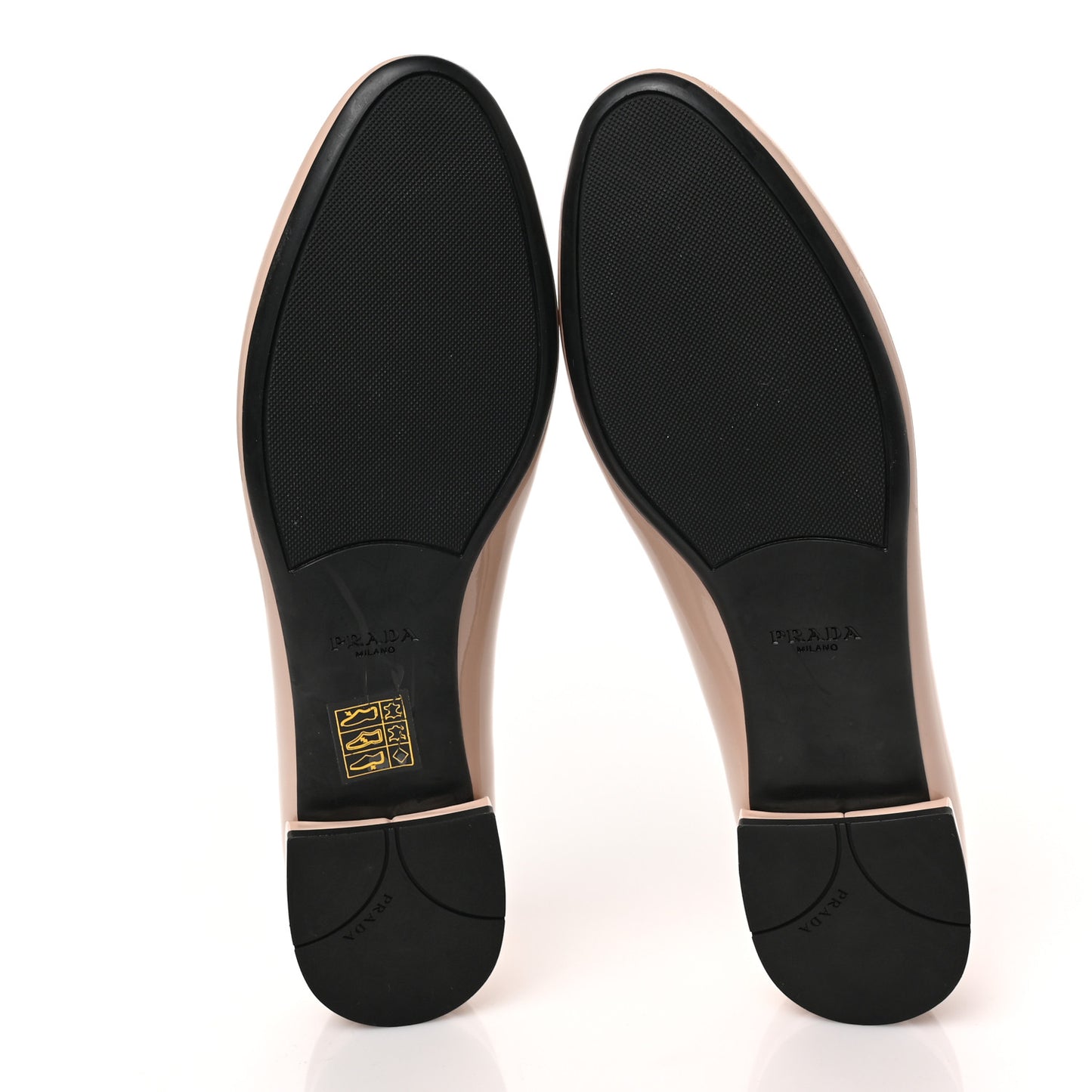Patent Triangle Ballerina Flats 37.5 Cipria