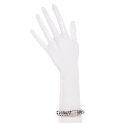 John Hardy Sterling silver Pave Diamonds Classic Chain Clasp Bracelet Medium 2 of 6