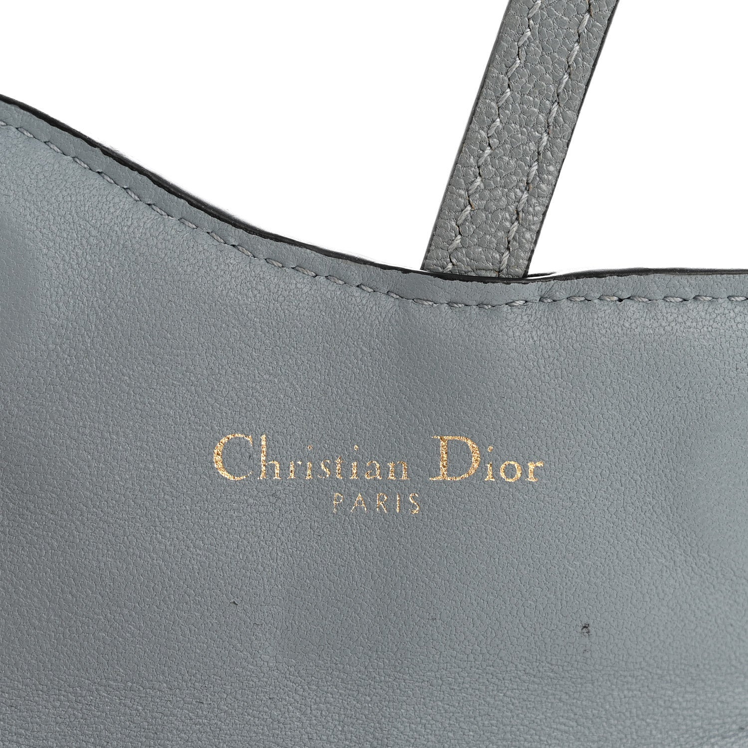 Christian Dior Goatskin Nano Saddle Chain Pouch Blue 6 of 10