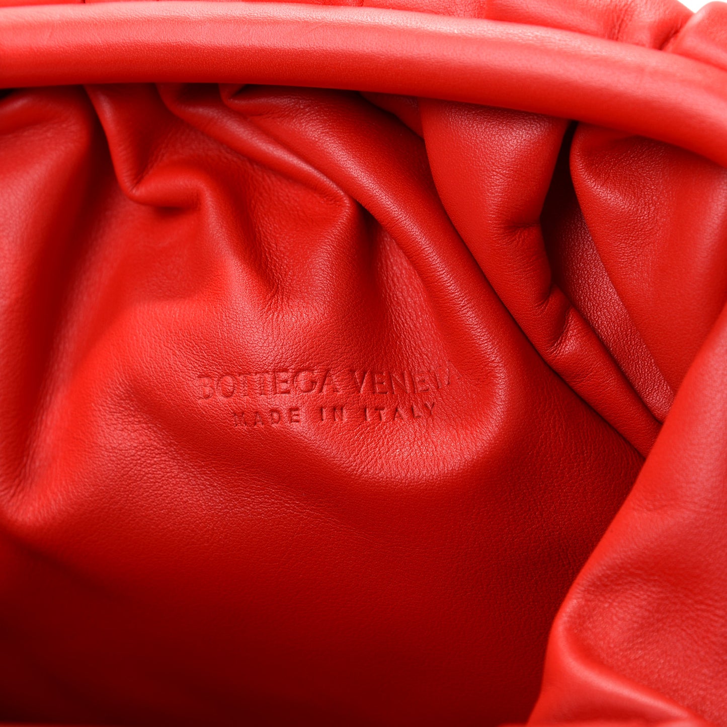 Smooth Butter Calf The Pouch Oversized Clutch Nail Polish