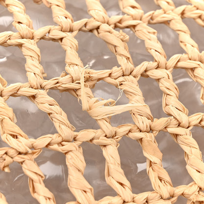 Saint Laurent Raffia Calfskin Oxalis Shoulder Bag Naturale 12 of 13