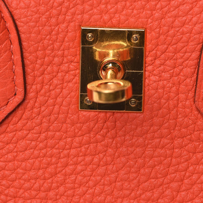 Hermes Togo Birkin 25 Rouge Tomate 23 of 37