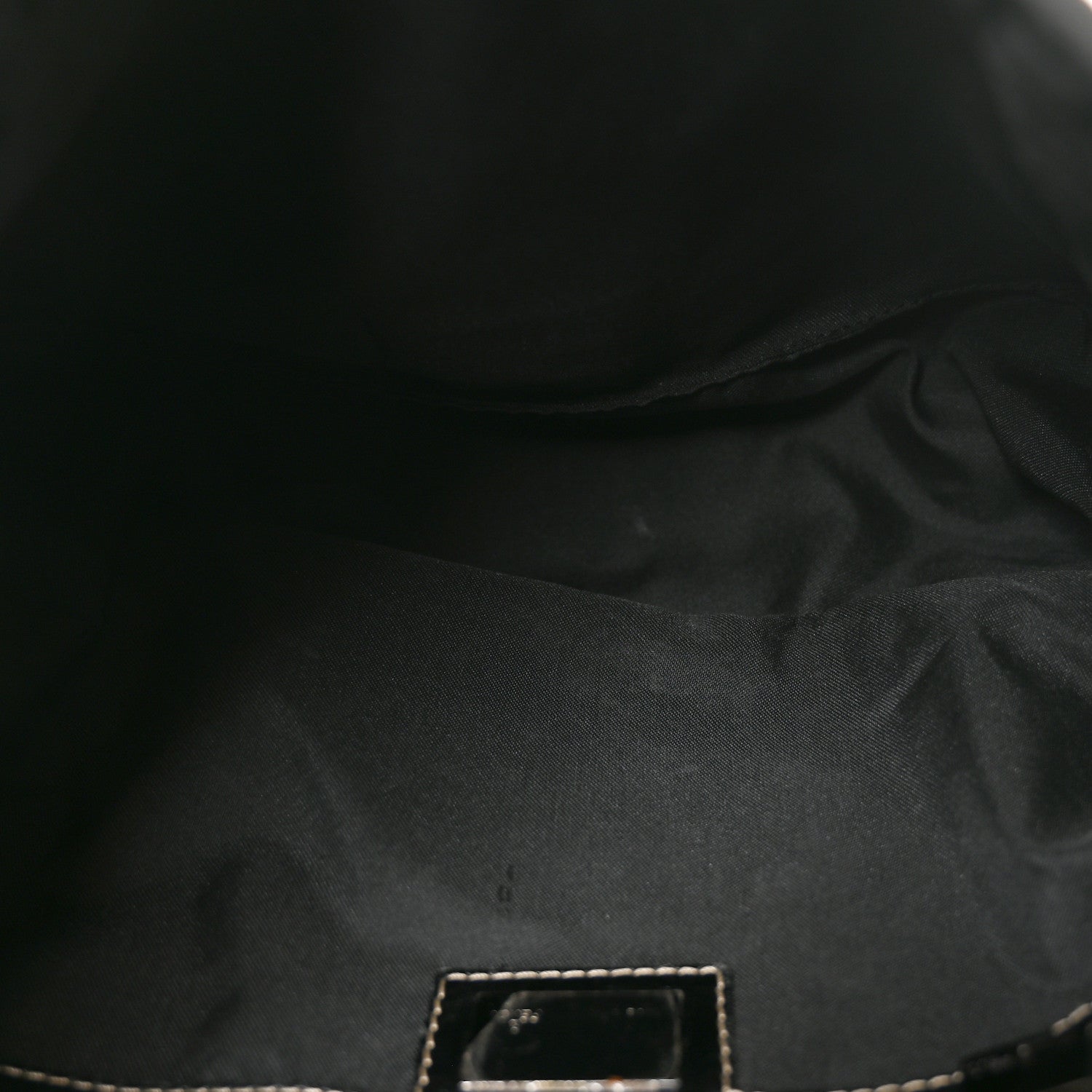Fendi Zucchino Mama Baguette Black 5 of 10