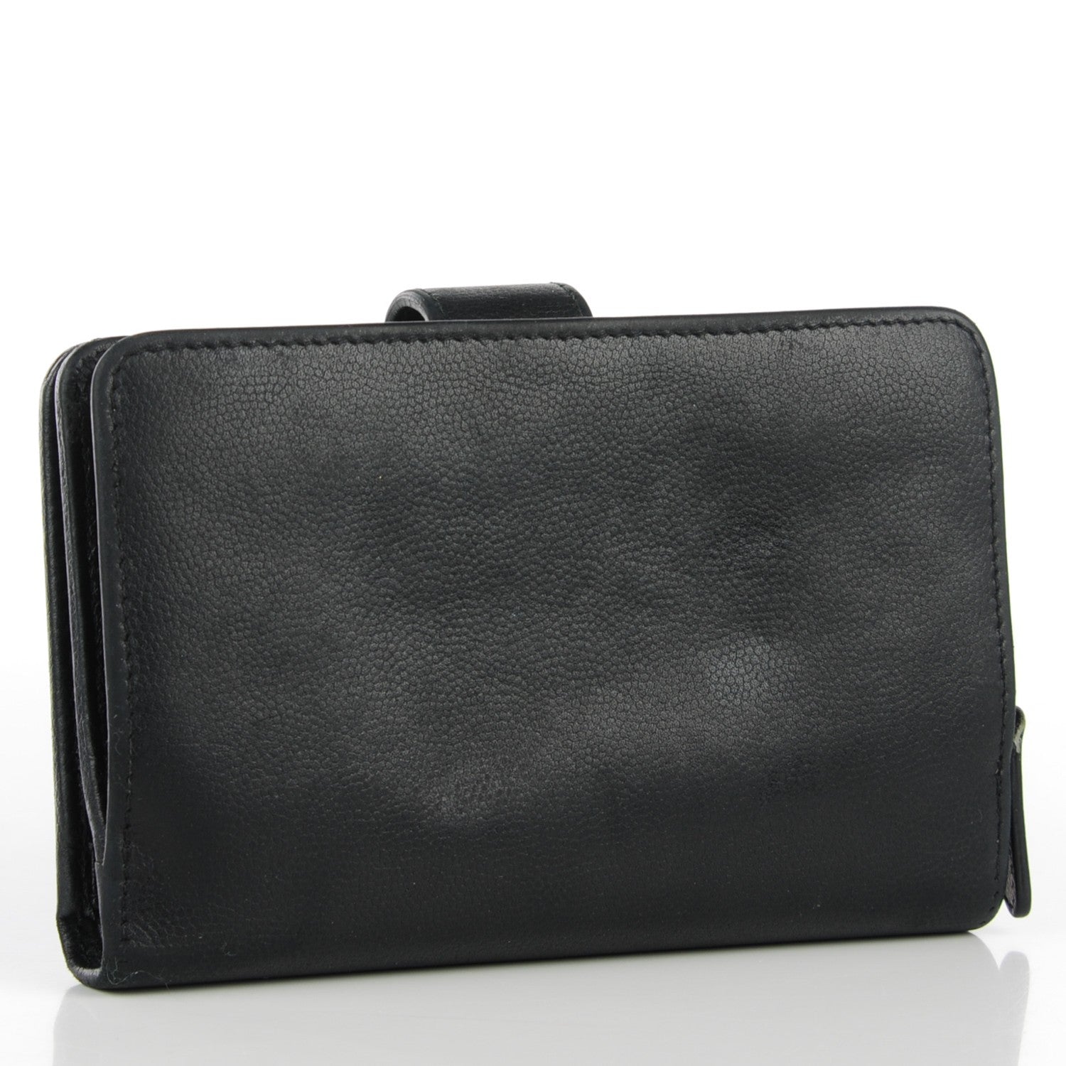 Chanel Caviar Sevruga L Zip Pocket Wallet Black 3 of 8