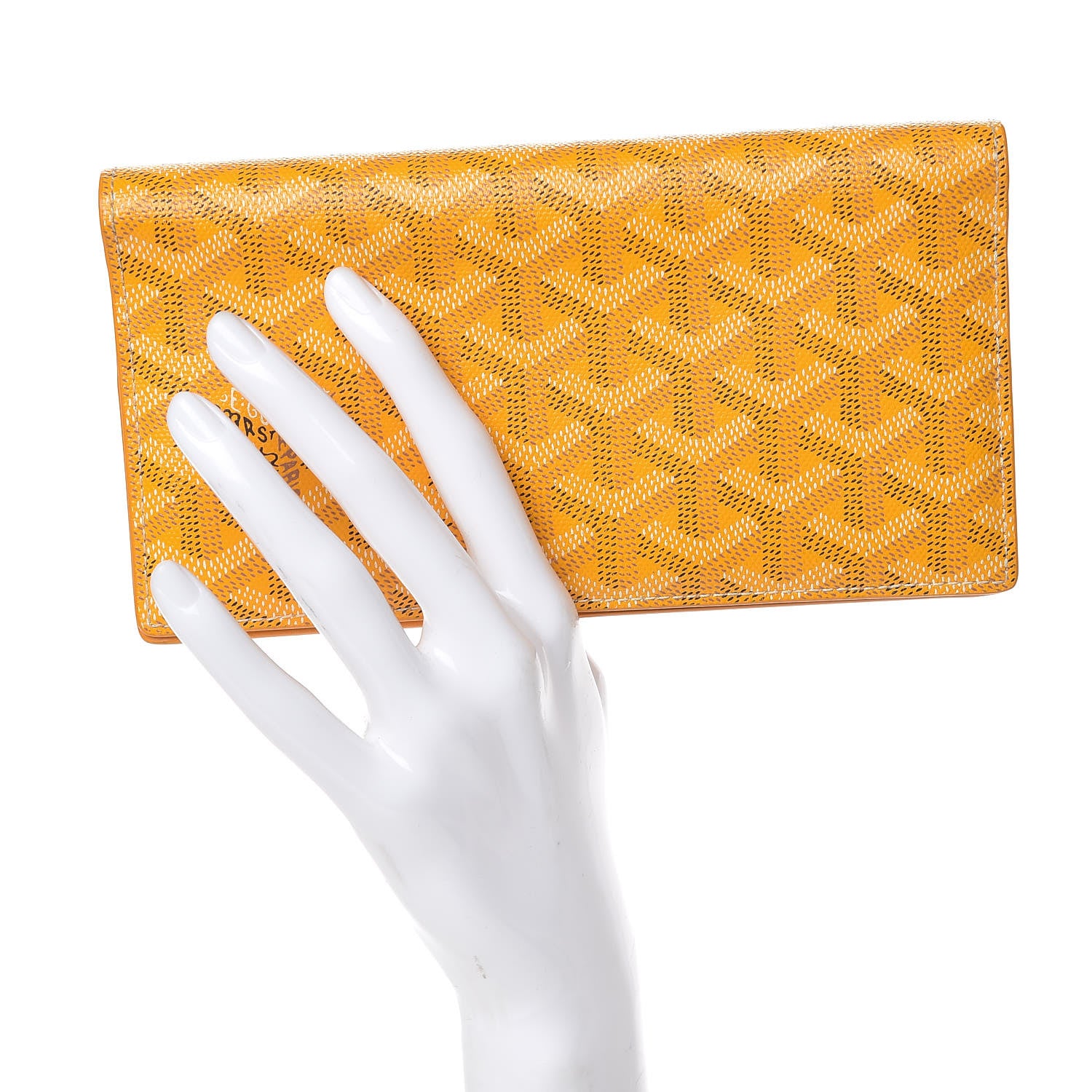 Goyard Goyardine Richelieu Wallet Yellow 2 of 7