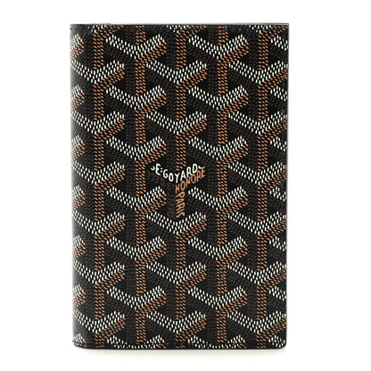 Goyard Goyardine Grenelle Passport Wallet Black Gold 1 of 7