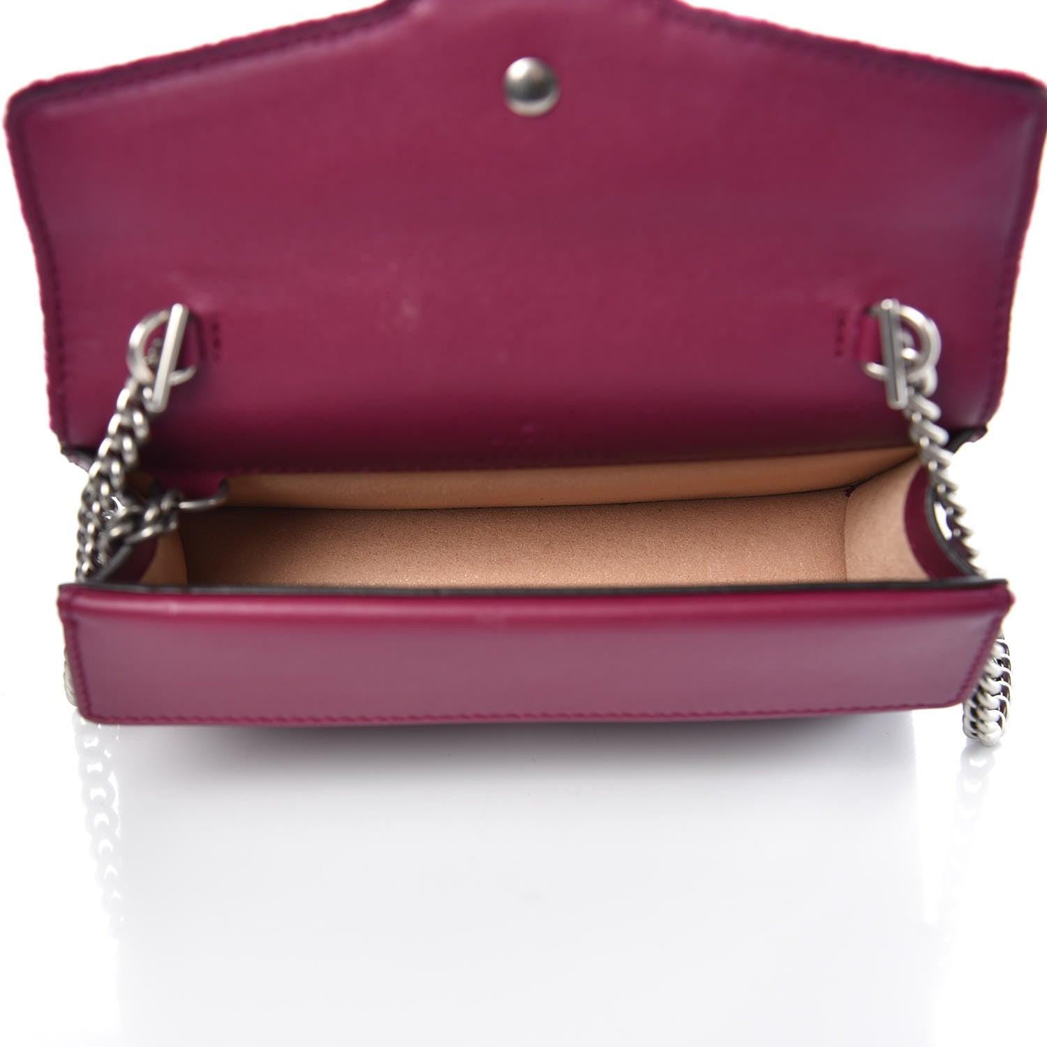 Gucci Velvet Super Mini Dionysus Shoulder Bag Fuchsia Violet Cyclamen 5 of 9