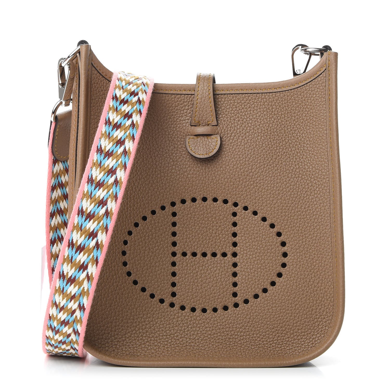 Hermes Taurillon Maurice Zigzag Evelyne TPM Beige Weimar 1 of 11