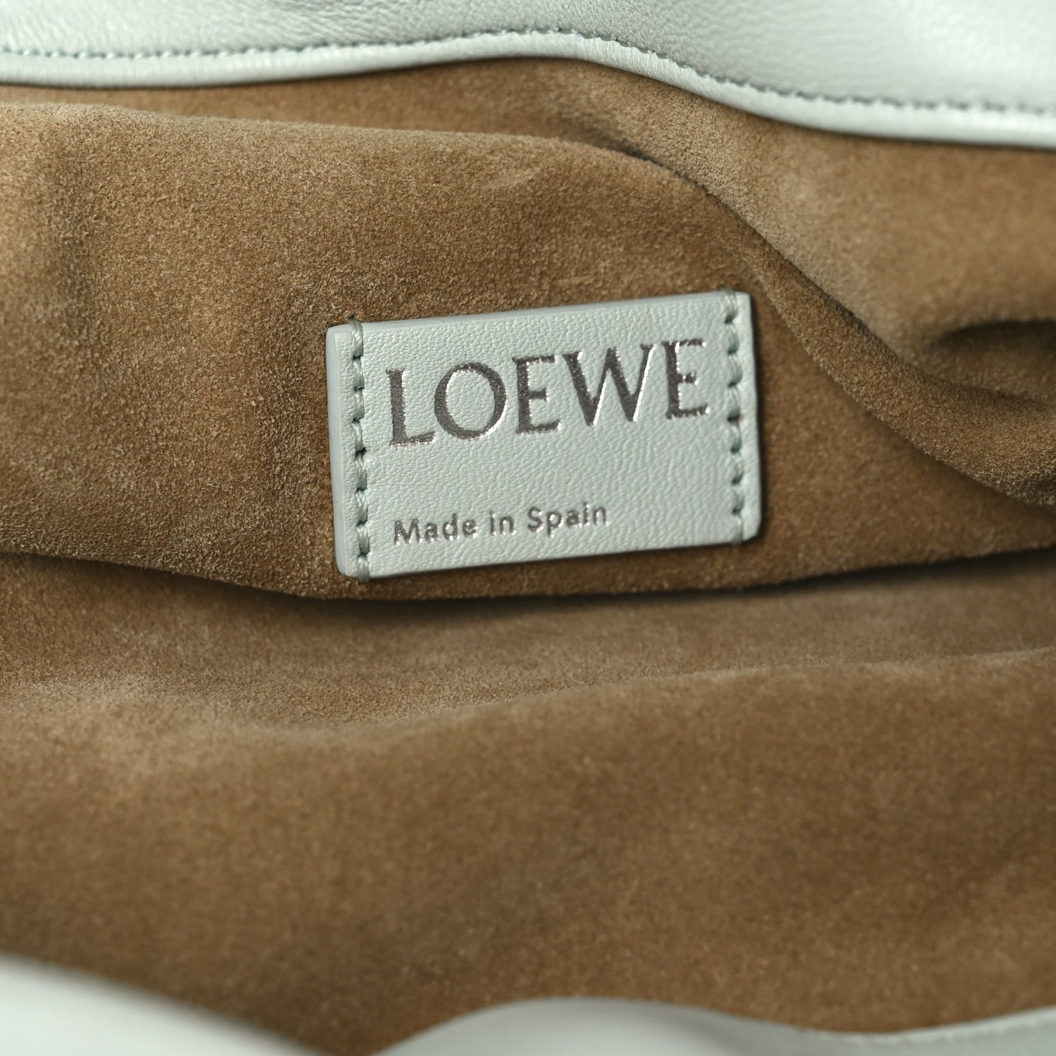 Loewe Mellow Nappa Medium Donut Chain Flamenco Knot Clutch Frozen 6 of 10