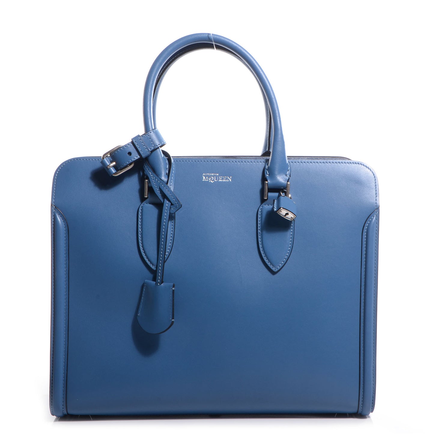 Calfskin Heroine Open Tote Blue