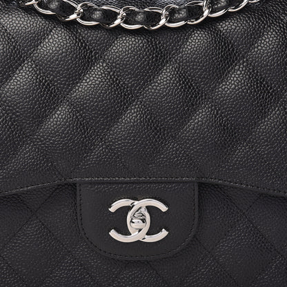 Chanel Caviar Quilted Jumbo Double Flap Black 8 of 11
